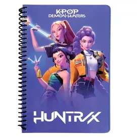   K-pop Démonvadászok Warriors B/5 vonalas spirál füzet 70 lapos