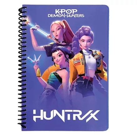 K-pop Démonvadászok Warriors B/5 vonalas spirál füzet 70 lapos