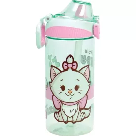   Disney Marie Little Lady műanyag szívószálas kulacs akasztóval 450 ml
