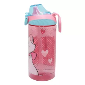   Disney Marie Adorable műanyag szívószálas kulacs akasztóval 450 ml