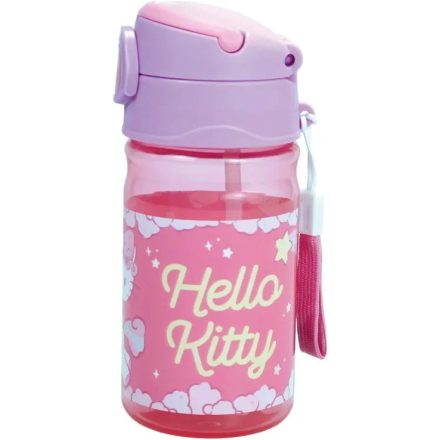 Hello Kitty Unicorn műanyag kulacs akasztóval 350 ml