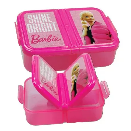 Barbie Shine Bright több rekeszes uzsonnás doboz, szendvicsdoboz