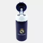Real Madrid Blue alumínium szívószálas kulacs 500 ml