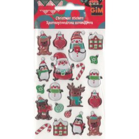 Karácsony Figures bubble matrica