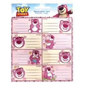 Disney Játékháború Lotso füzetcímke 16 db-os