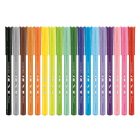 Filctoll készlet, 2 mm, kimosható, MAPED "Color'Peps Ocean", 18 különböző szín