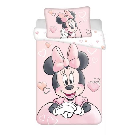 Disney Minnie Powder pink gyerek ágyneműhuzat 100×135 cm, 40×60 cm