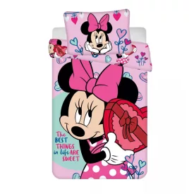   Disney Minnie Xoxo gyerek, ovis ágyneműhuzat 100×135 cm, 40×60 cm