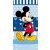 Disney Mickey Blue fürdőlepedő, strand törölköző 70x140cm
