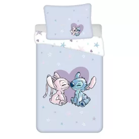   Disney Lilo és Stitch, A csillagkutya Heart ágyneműhuzat 140×200cm, 70×90 cm