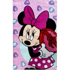   Disney Minnie Bonbon Hearts kéztörlő, arctörlő, törölköző 30x50cm