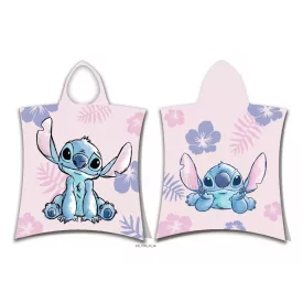   Disney Lilo és Stitch, A csillagkutya Pink strand törölköző poncsó 50x115 cm