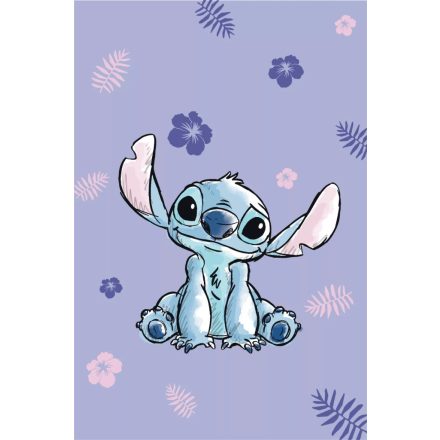 Disney Lilo és Stitch, A csillagkutya Purple mikroflanel takaró 100x150cm