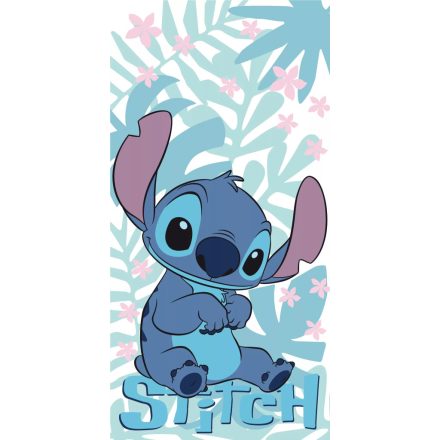 Disney Lilo és Stitch, A csillagkutya Palm Leaves fürdőlepedő, strand törölköző 70x140cm