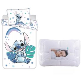   Disney Lilo és Stitch, A csillagkutya Rainbow ágynemű szett ovis 100x135cm, 40x60cm
