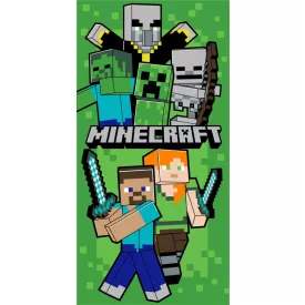   Minecraft Let's Survive fürdőlepedő, strand törölköző 70x140cm