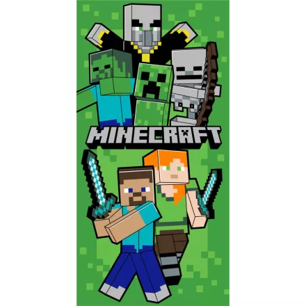 Minecraft Let's Survive fürdőlepedő, strand törölköző 70x140cm