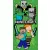 Minecraft Let's Survive fürdőlepedő, strand törölköző 70x140cm