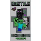 Minecraft Hostile Behaviour fürdőlepedő, strand törölköző 70x140cm