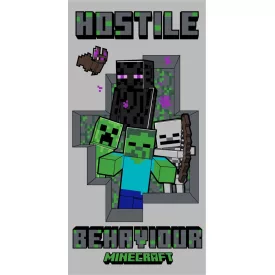   Minecraft Hostile Behaviour fürdőlepedő, strand törölköző 70x140cm