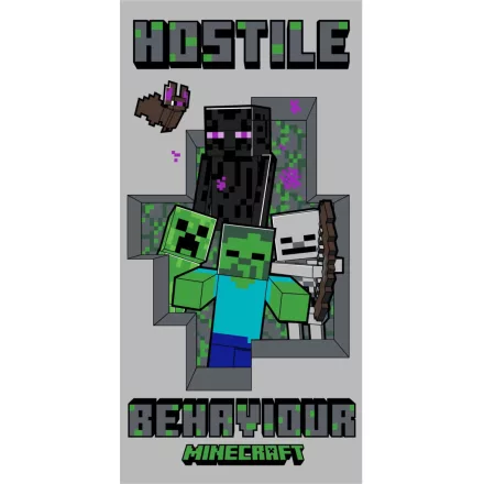 Minecraft Hostile Behaviour fürdőlepedő, strand törölköző 70x140cm