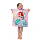 Disney Hercegnők Ariel Pink törölköző poncsó 50x115 cm