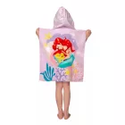 Disney Hercegnők Ariel Pink törölköző poncsó 50x115 cm