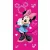 Disney Minnie Pink Star fürdőlepedő, strand törölköző 70x140cm
