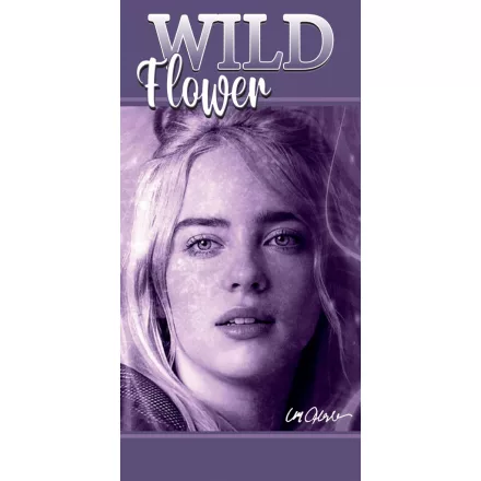 Billie Eilish Wild Flower fürdőlepedő, strand törölköző 70x140cm