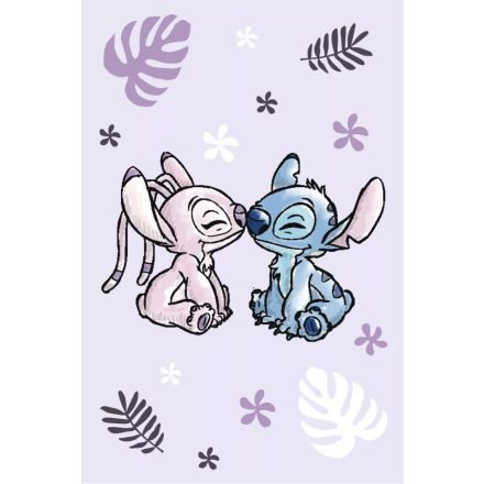 Disney Lilo és Stitch, A csillagkutya Purple polár takaró 100x150cm