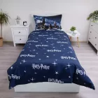 Harry Potter Hogwarts Night ágyneműhuzat 140×200cm, 70×90 cm microfibre