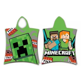 Minecraft TNT strand törölköző poncsó 50x115 cm
