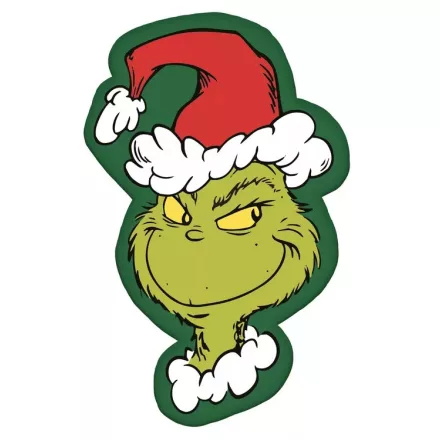 A Grincs Green Smile formapárna, díszpárna 36x23 cm