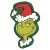 A Grincs Green Smile formapárna, díszpárna 36x23 cm