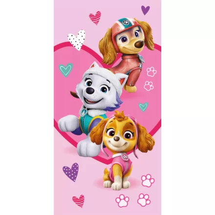 Mancs Őrjárat Puppy Love fürdőlepedő, strand törölköző 70x140cm (Fast Dry)
