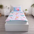 Peppa malac Big Pig Family gyerek, ovis ágyneműhuzat 100×135cm, 40×60 cm
