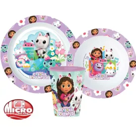   Gabi babaháza Kitty Magic étkészlet, micro műanyag szett, pohárral 260 ml