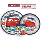 Disney Verdák Stickers Go csúszásmentes étkészlet, micro műanyag szett
