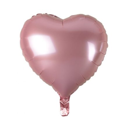 Light Pink Heart, Rózsaszín szív fólia lufi 37 cm