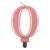 Rose Gold 0-ás Metallic számgyertya, tortagyertya