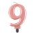 Rose Gold 9-es Metallic számgyertya, tortagyertya