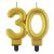 Arany 30-as Gold tortagyertya, számgyertya