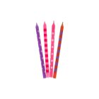 Rózsaszín Dots tortagyertya, gyertya szett 16 db-os