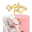 Lánybúcsú Bride to be torta dekoráció 16x15cm