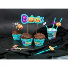 Halloween, Boo torta dekoráció 18 cm