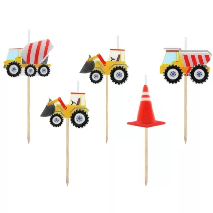 Építkezés Building Blocks tortagyertya, gyertya szett 5 db-os