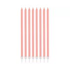 Pearly Light Pink, Rózsaszín tortagyertya, gyertya szett 8 db-os