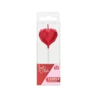 Diamond Heart Red, Szív tortagyertya, gyertya