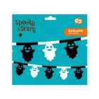 Halloween Szellem Black papír girland 360 cm