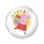 Peppa malac White fólia lufi 48 cm (WP)